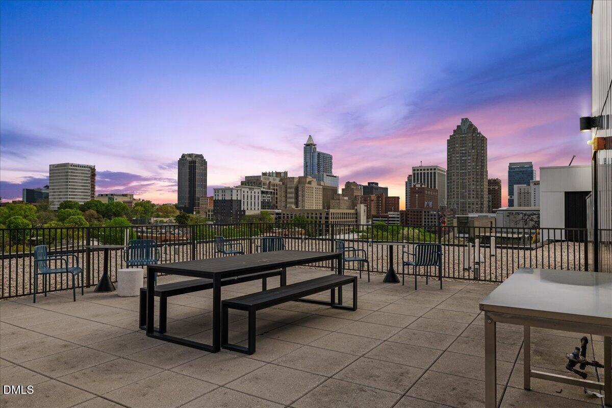 523 South West Street, Unit 505 Raleigh, NC 27601 - Photo 38 of 46 Upper Terrace Nighttime