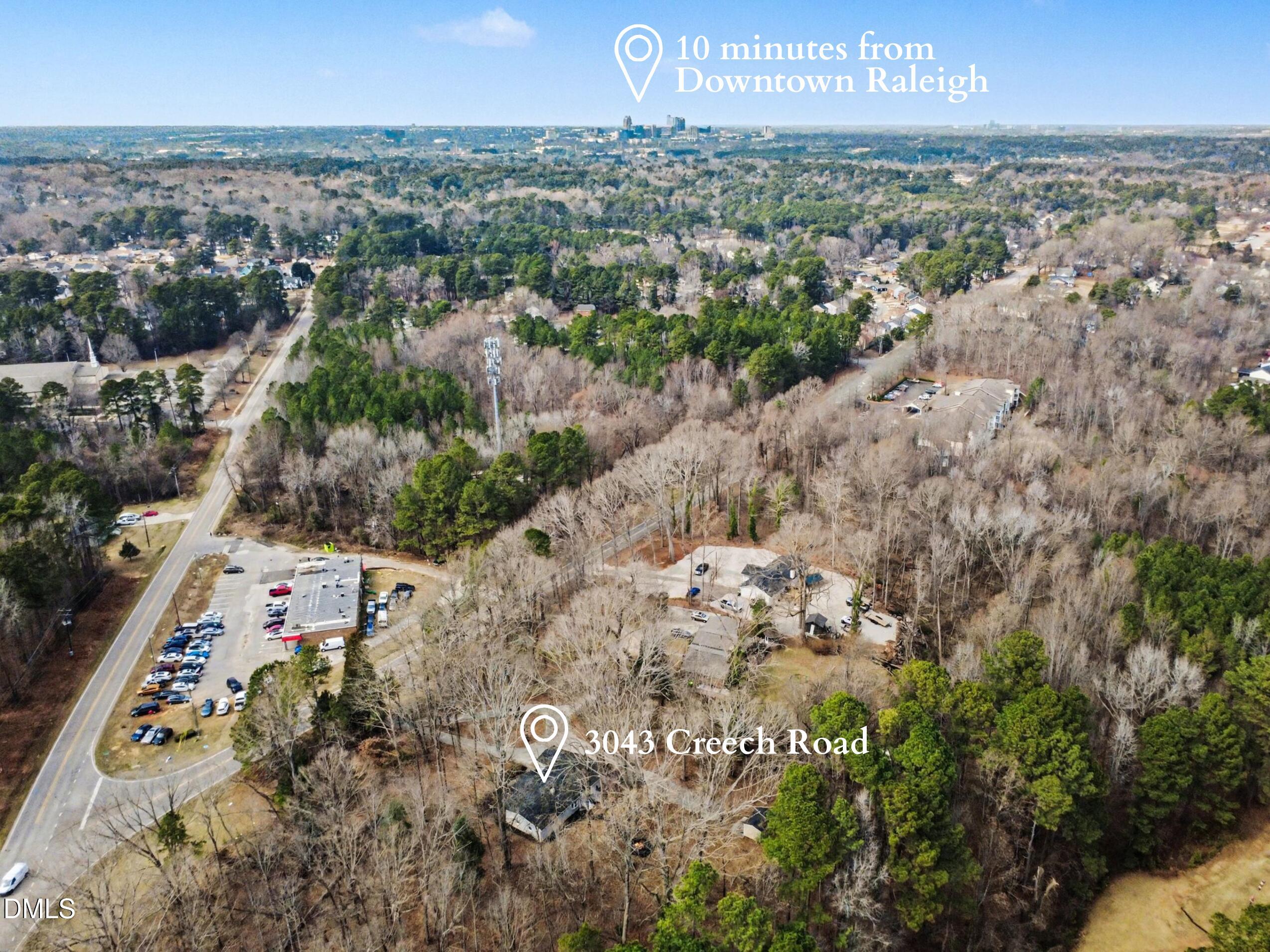 3043 Creech Road Garner, NC 27529 - Photo 3 of 38 an aerial view of a city