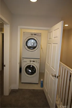 a view of washer and dryer in a utility room