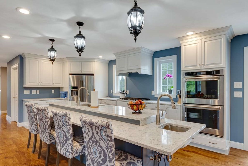 3 Quail Ridge Road Merrimac, MA 01860 - Photo 5 of 36 a kitchen with sink refrigerator and microwave