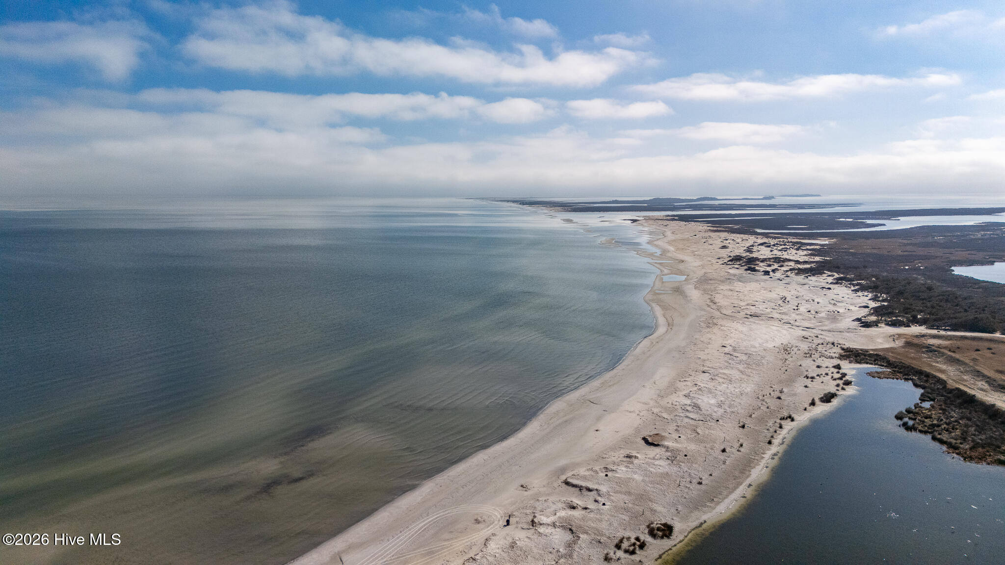 429 Lola Road Cedar Island, NC 28520 - Photo 45 of 46 aerial beach view