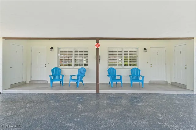 a view of front door with furniture