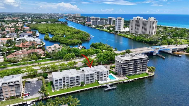 a view of a city and ocean view