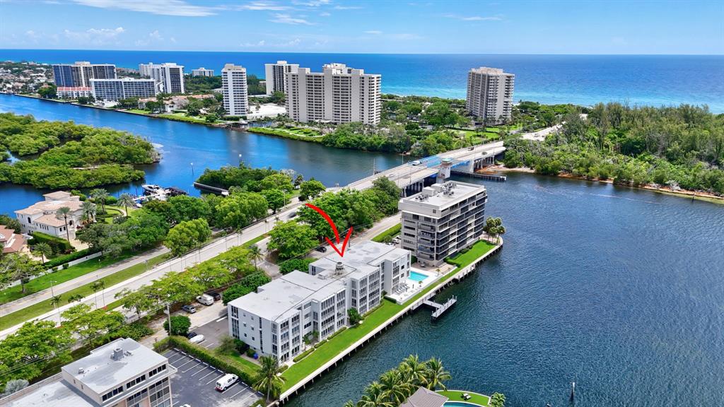 850 Northeast Spanish River Boulevard, Unit 33 Boca Raton, FL 33431 - Photo 32 of 37 a view of a city and ocean view
