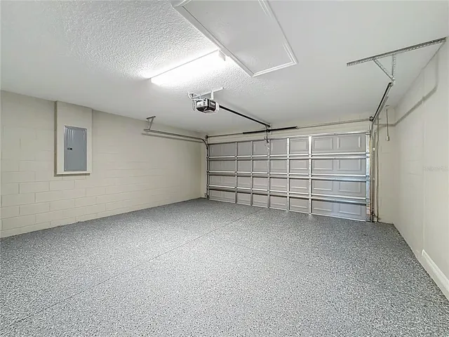 a view of a garage room