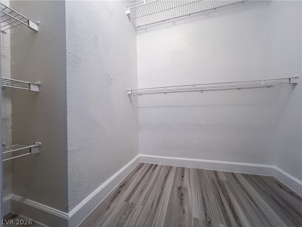 8101 West Flamingo Road, Unit 2129 Las Vegas, NV 89147 - Photo 8 of 12 Functional wire shelving provides ample storage in this well-organized closet.