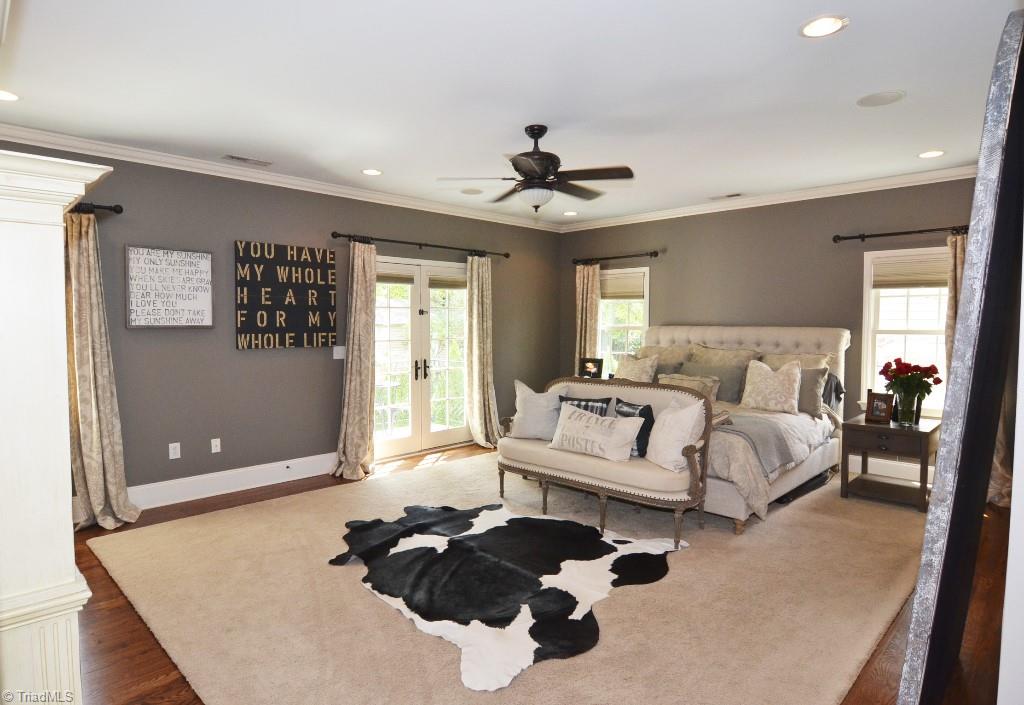 1901 Rolling Road Greensboro, NC 27403 - Photo 11 of 30 Luxurious and Spacious Master Bedroom with French Doors that open to Balcony on Second Level