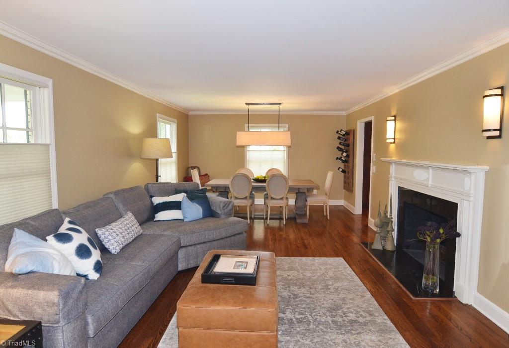 1901 Rolling Road Greensboro, NC 27403 - Photo 4 of 30 Formal Living Area / Dining Combination