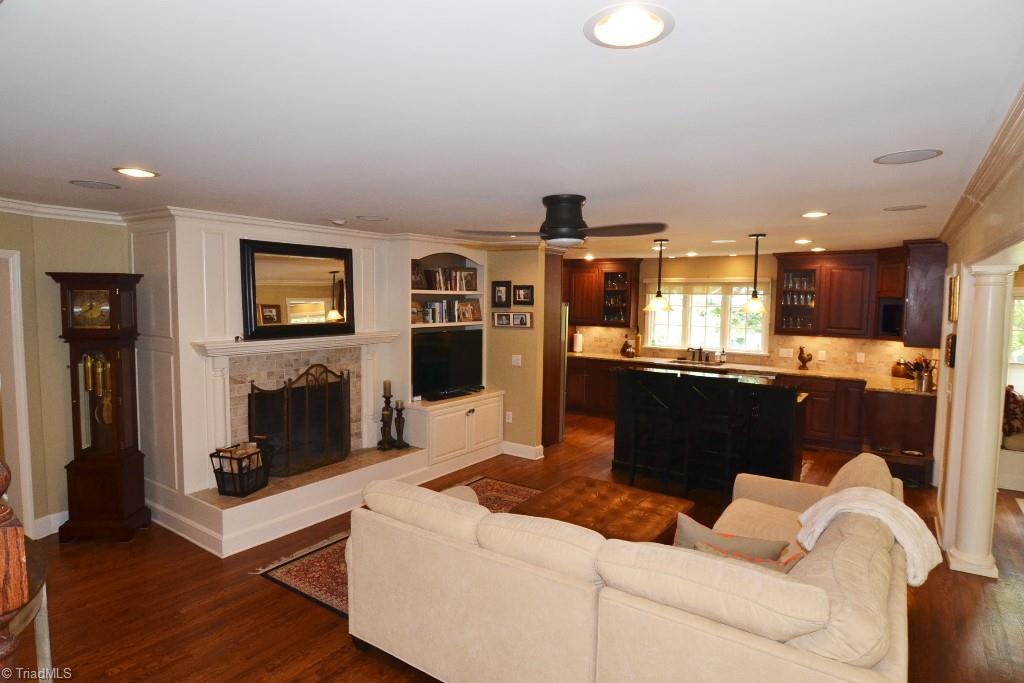 1901 Rolling Road Greensboro, NC 27403 - Photo 10 of 30 Den & Kitchen - Great Entertainment Area