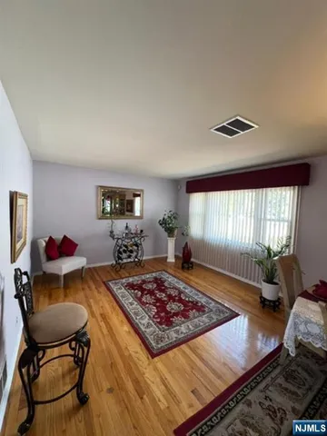 a living room with a couch and a table