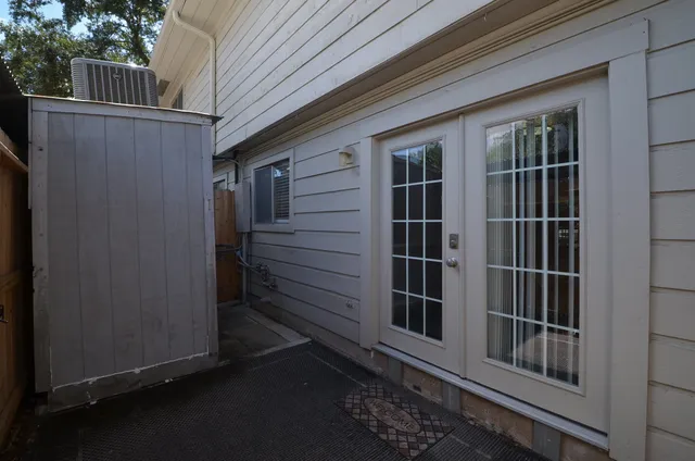 a view of front door of house