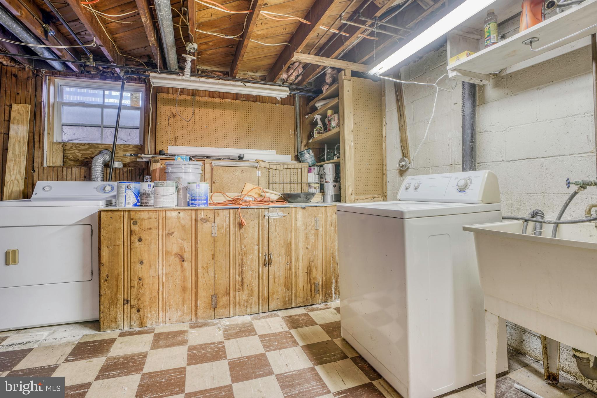 8071 Wallace Road Baltimore, MD 21222 - Photo 28 of 33 Large Storage Room and Laundry