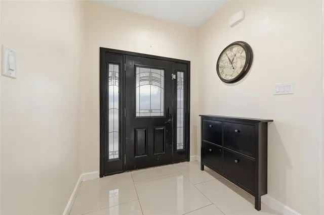 a view of a hallway with elevator