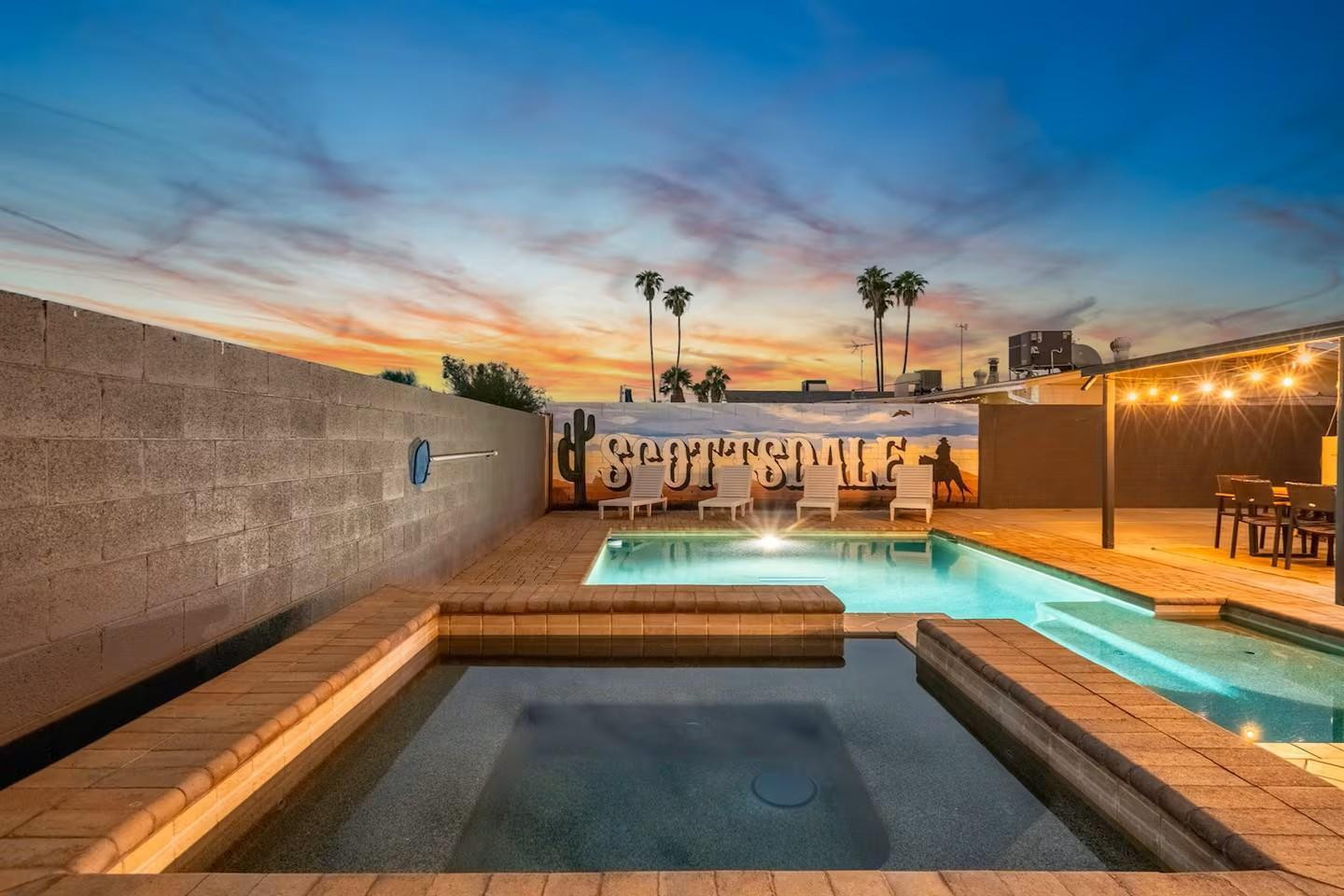 1233 East Marny Road Tempe, AZ 85288 - Photo 18 of 20 a view of swimming pool with a yard