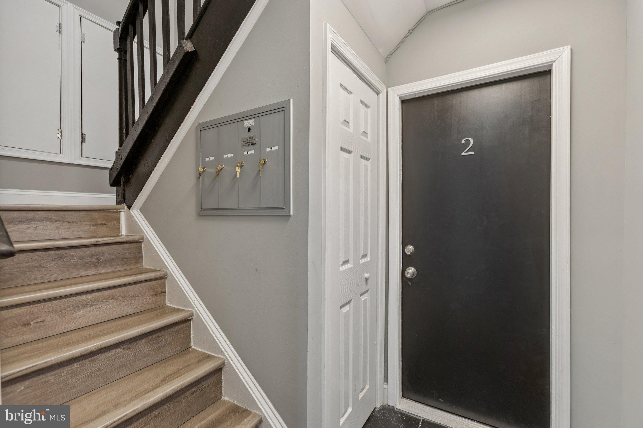 405 34th Street Southeast, Unit 2 Washington, DC 20019 - Photo 3 of 13 a view of staircase with wooden floor and stairs