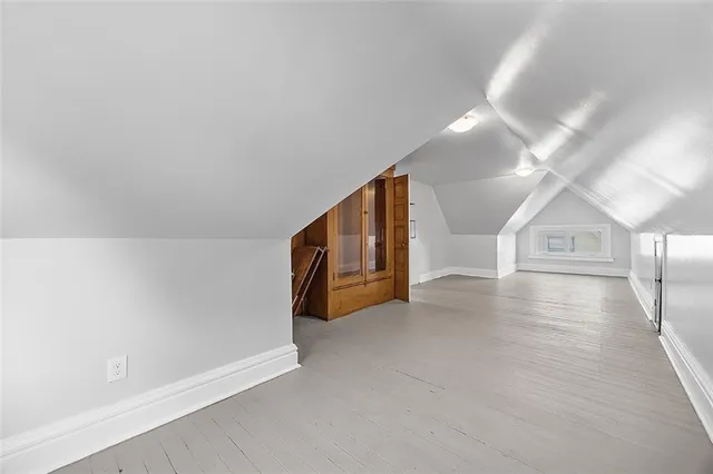 a view of a hallway with entryway