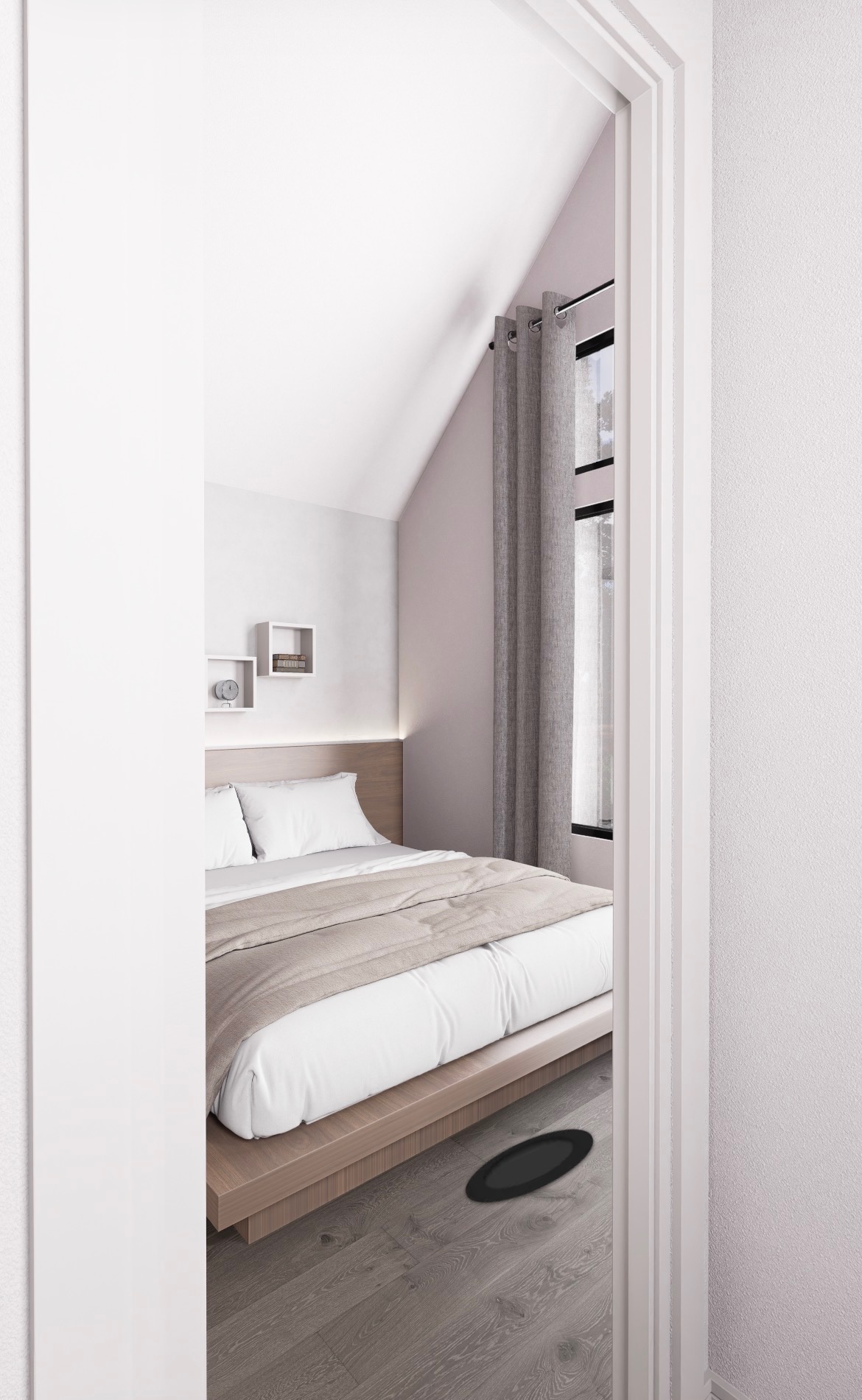 605 East 55th Street Austin, TX 78751 - Photo 6 of 6 a bedroom with a bed and a closet