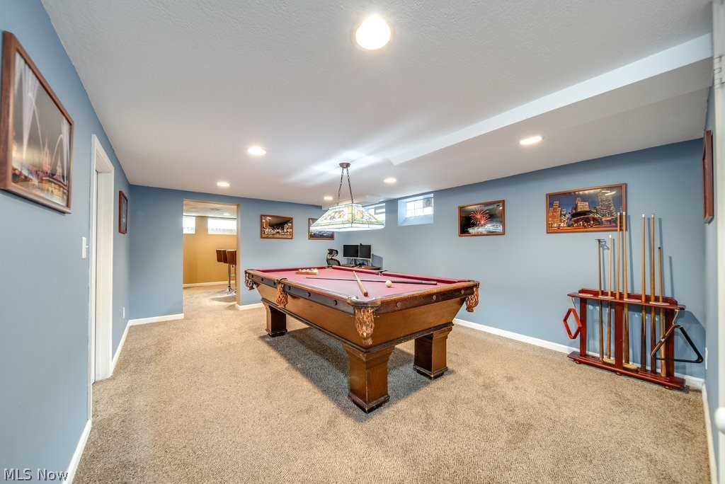 1412 Ford Road Lyndhurst, OH 44124 - Photo 27 of 30 Billard Room (light and pool table and accessories stay)