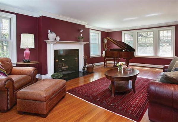 280 Clark Road Brookline, MA 02445 - Photo 2 of 13 a living room with furniture a fireplace and window