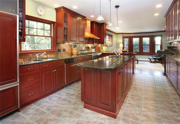 280 Clark Road Brookline, MA 02445 - Photo 6 of 13 a kitchen with sink a counter space appliances and cabinets