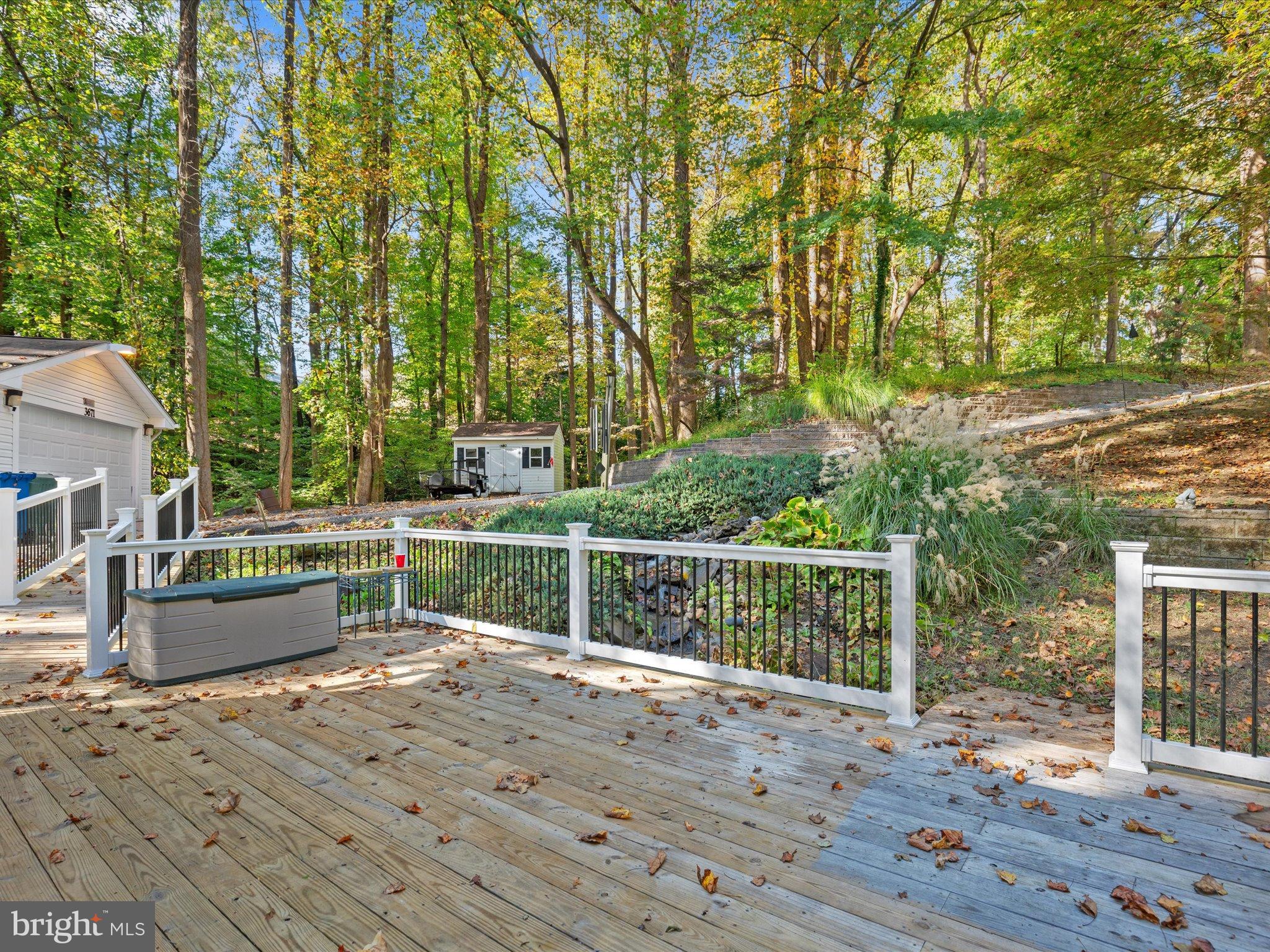 3671 Dory Brooks Road Chesapeake Beach, MD 20732 - Photo 5 of 36 a deck view with a seating space