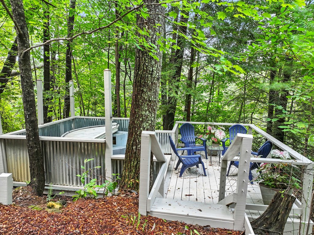 125 Laurel Mountain Road Blue Ridge, GA 30513 - Photo 20 of 29 a view of a chairs and table in the patio
