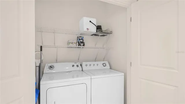 a couch sitting in front of a building