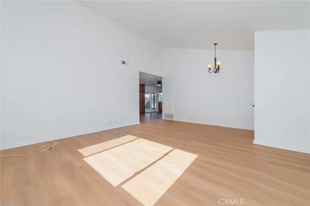 a view of an empty room