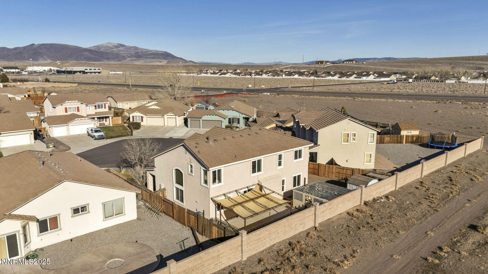 119 Red Oak Court Fernley, NV 89408 - Photo 55 of 64 an aerial view of houses with a lake
