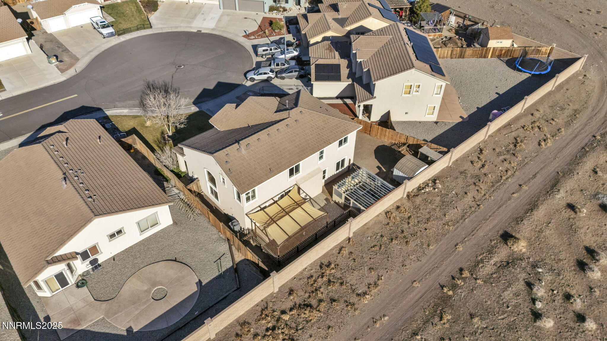119 Red Oak Court Fernley, NV 89408 - Photo 58 of 64 an aerial view of a house with a yard