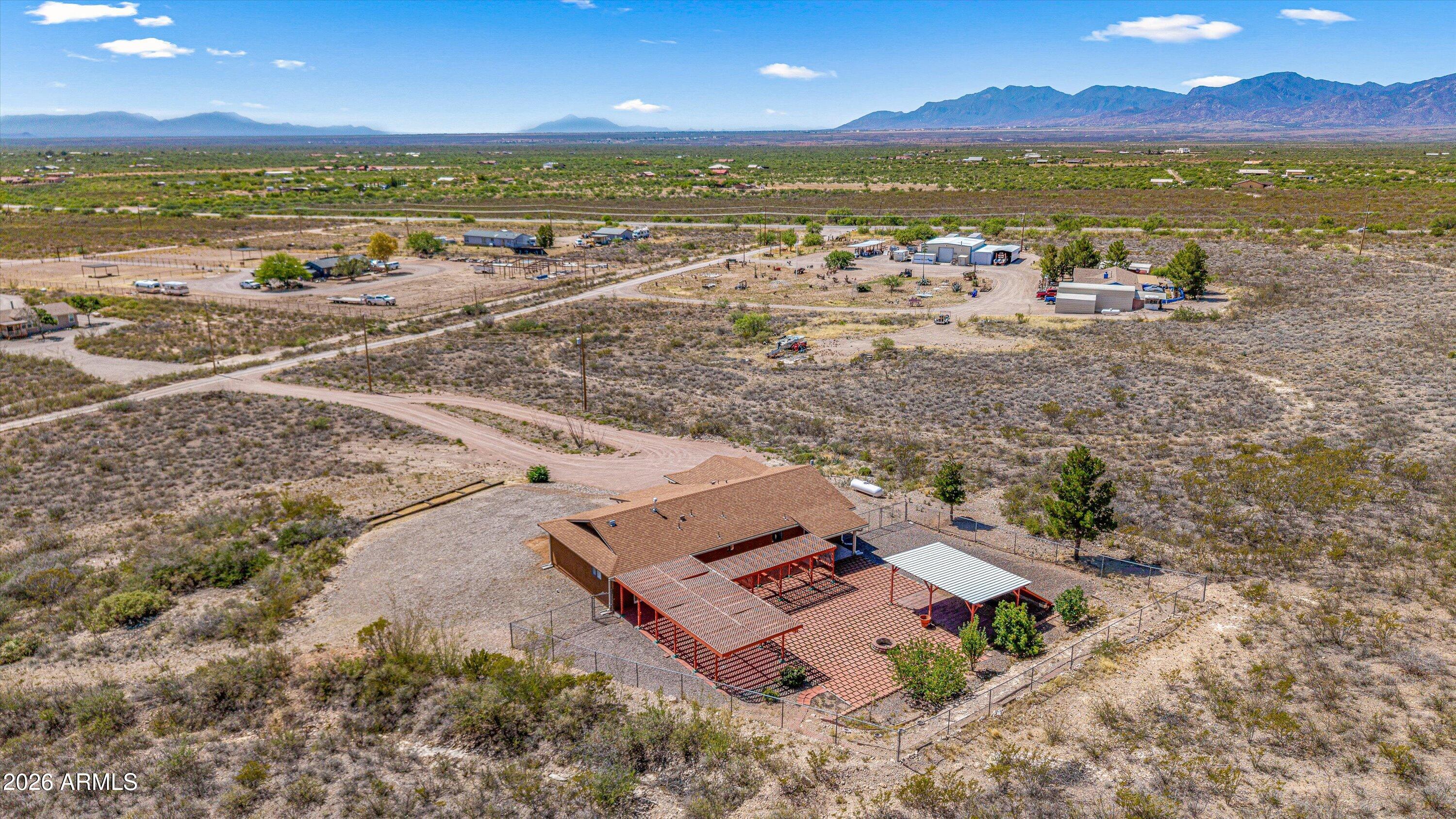 2251 North Spanish Trail Huachuca City, AZ 85616 - Photo 42 of 44 42-Aerial Back