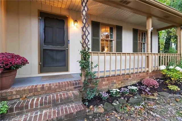 a front view of a house