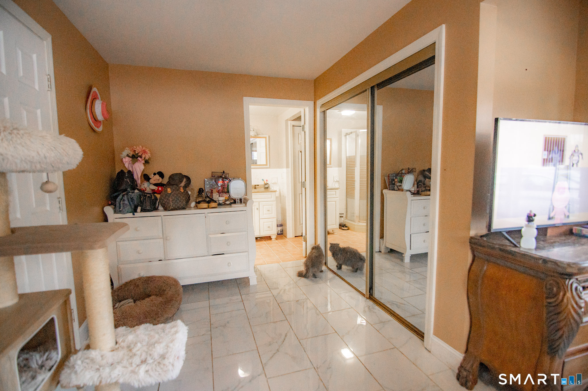 545 Church Street Naugatuck, CT 06770 - Photo 12 of 25 a living room with a couch and a potted plant