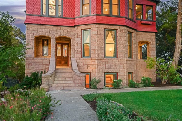a view of city from balcony