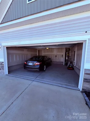 a car parked in a parking garage