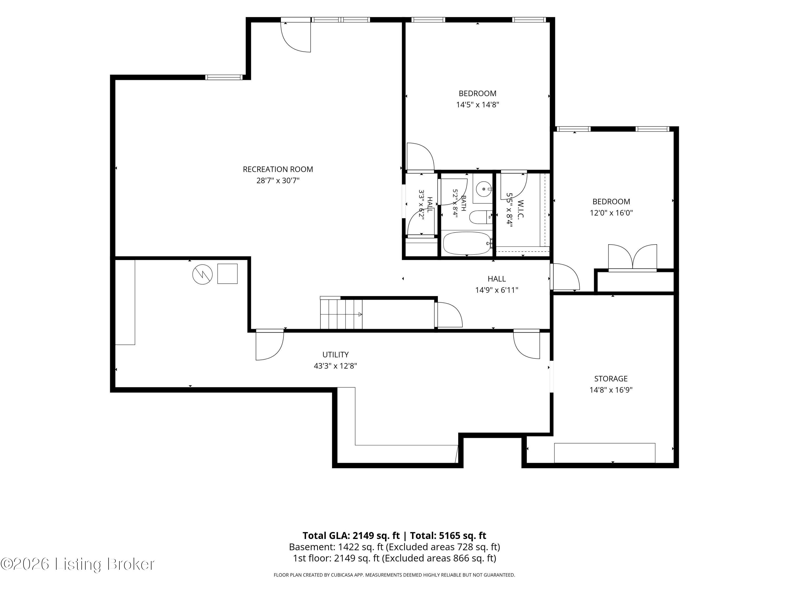 2710 Razor View Court Louisville, KY 40299 - Photo 82 of 82 Basement Floor Plan