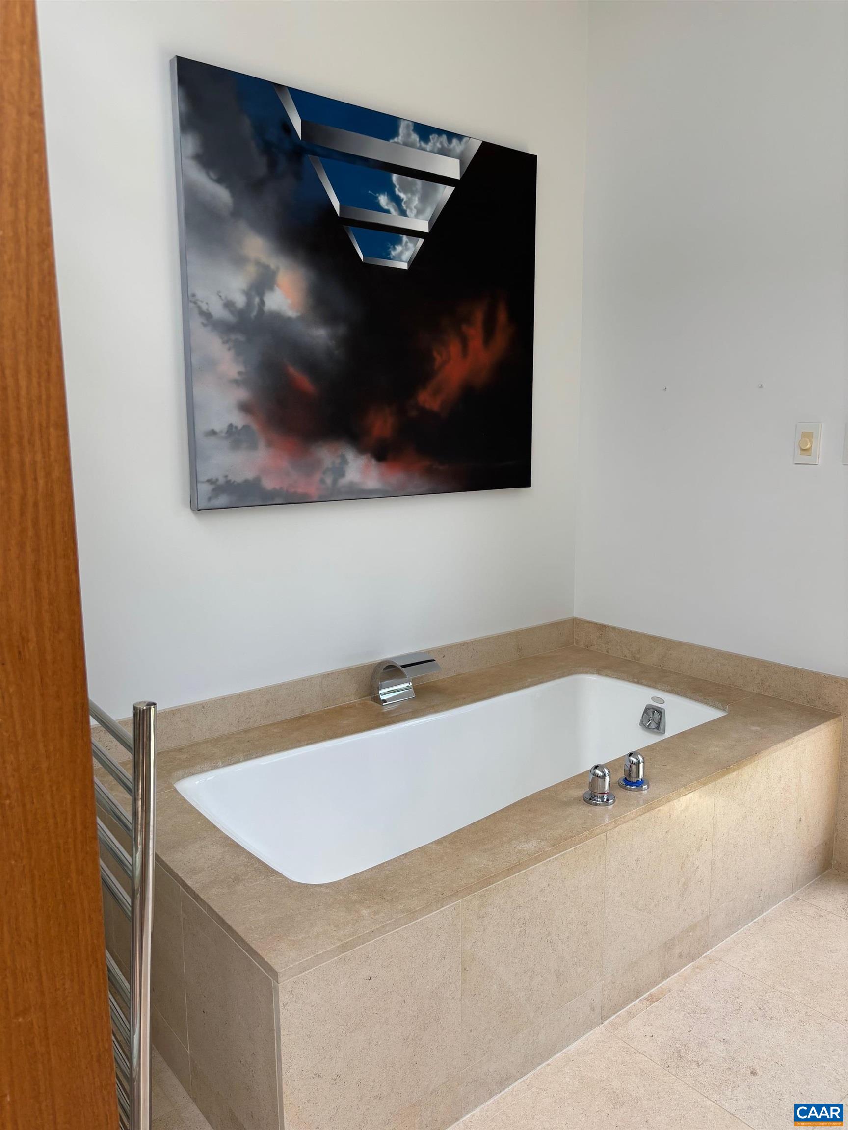 Undisclosed Address Charlottesville, VA 22903 - Photo 13 of 32 a bathroom with a bathtub and mirror