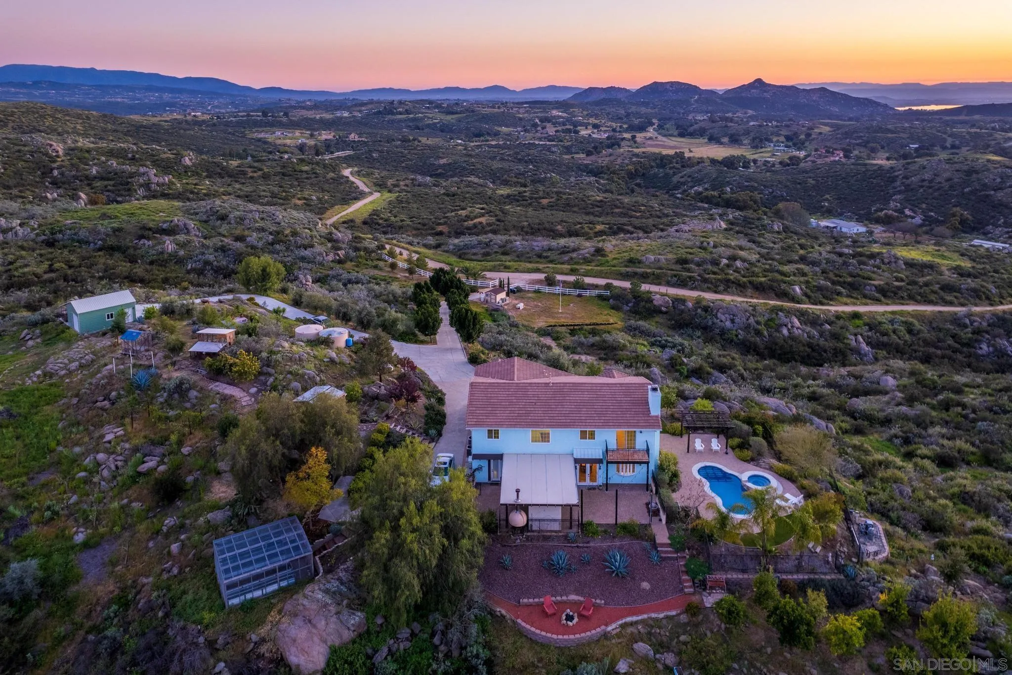 35140 Stirrup Road Temecula, CA 92592 - Photo 70 of 75 an aerial view of residential house and sandy dunes