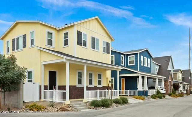 a front view of a house with street
