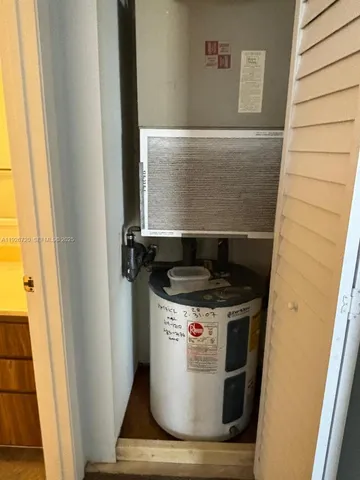 a view of water heater room