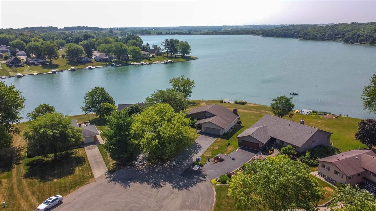 2239 Breckenboro Road Davis, IL 61019 - Photo 2 of 35 an aerial view of a house with a lake view