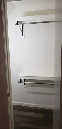 a close view of closet