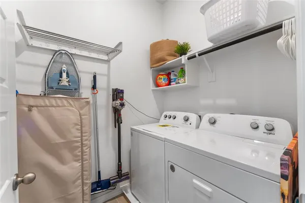 a view of storage and utility room