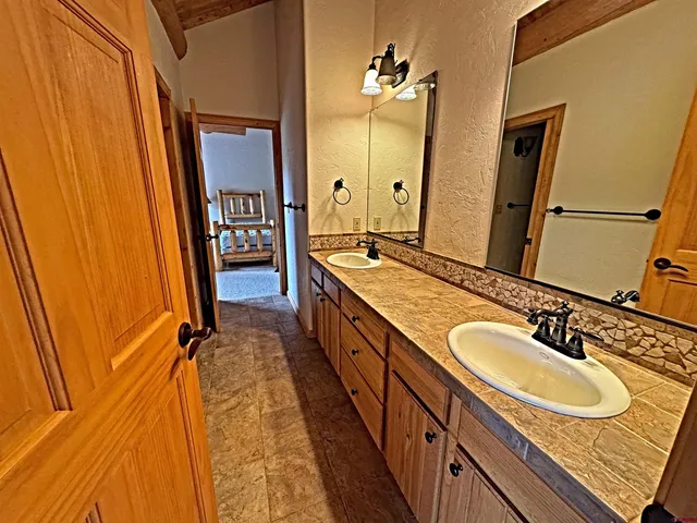 a view of an front door