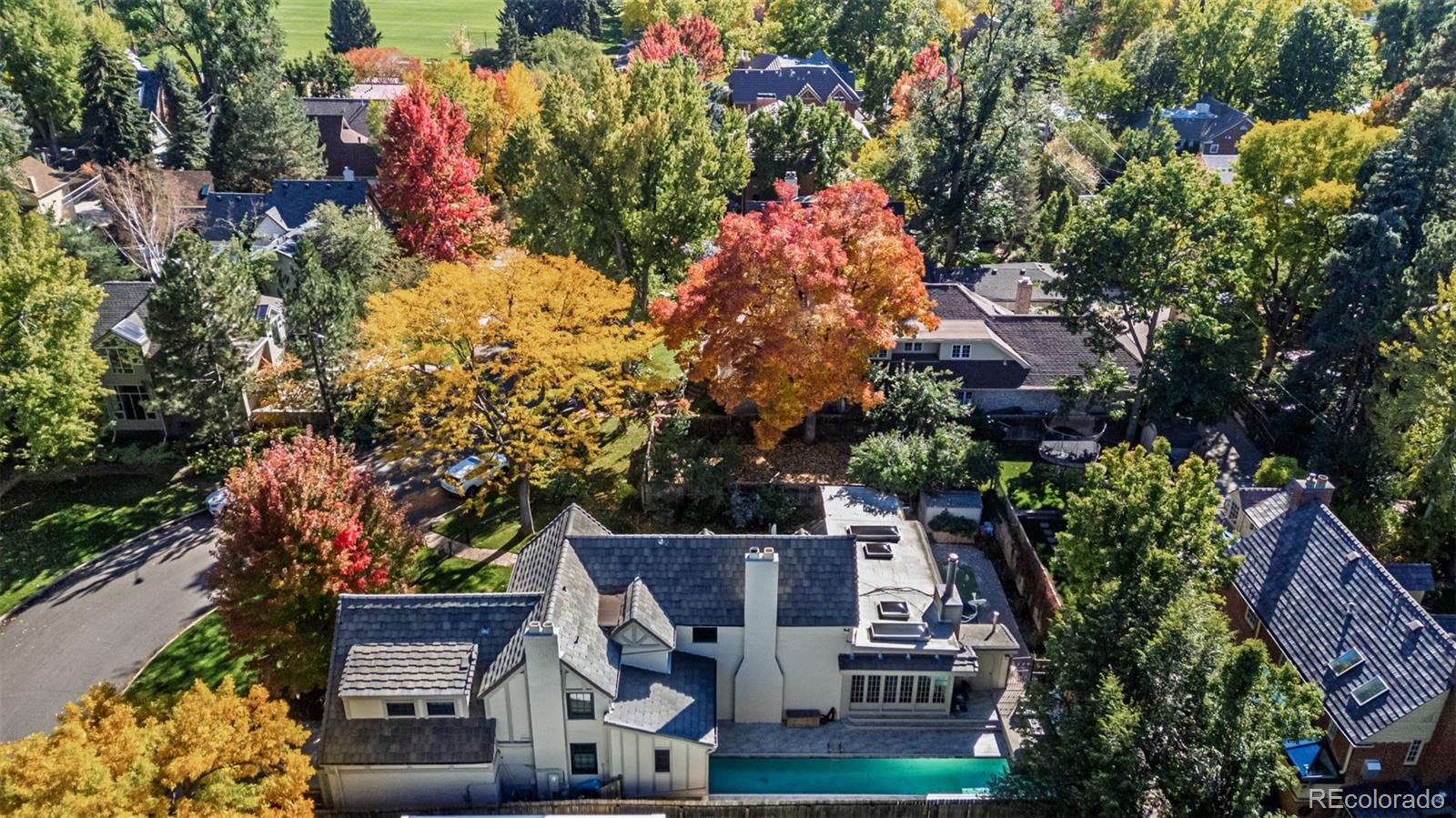 353 Bellaire Street Denver, CO 80220 - Photo 1 of 50 an aerial view of house with yard