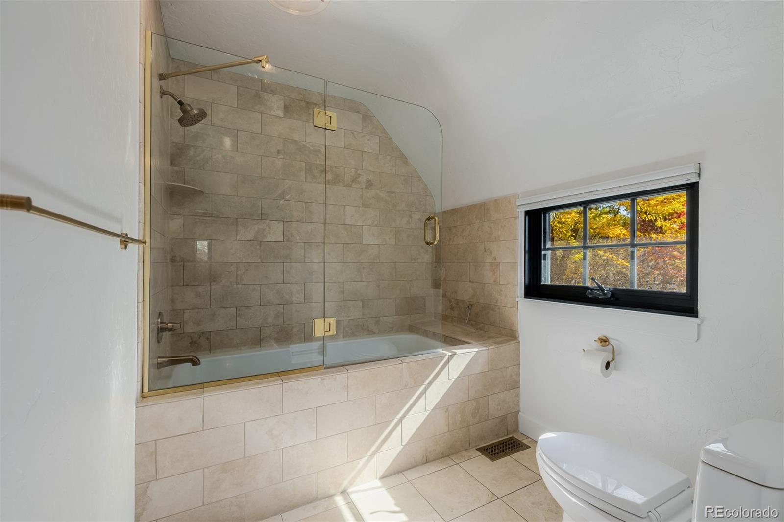 353 Bellaire Street Denver, CO 80220 - Photo 24 of 50 a bathroom with a toilet a sink and bathtub