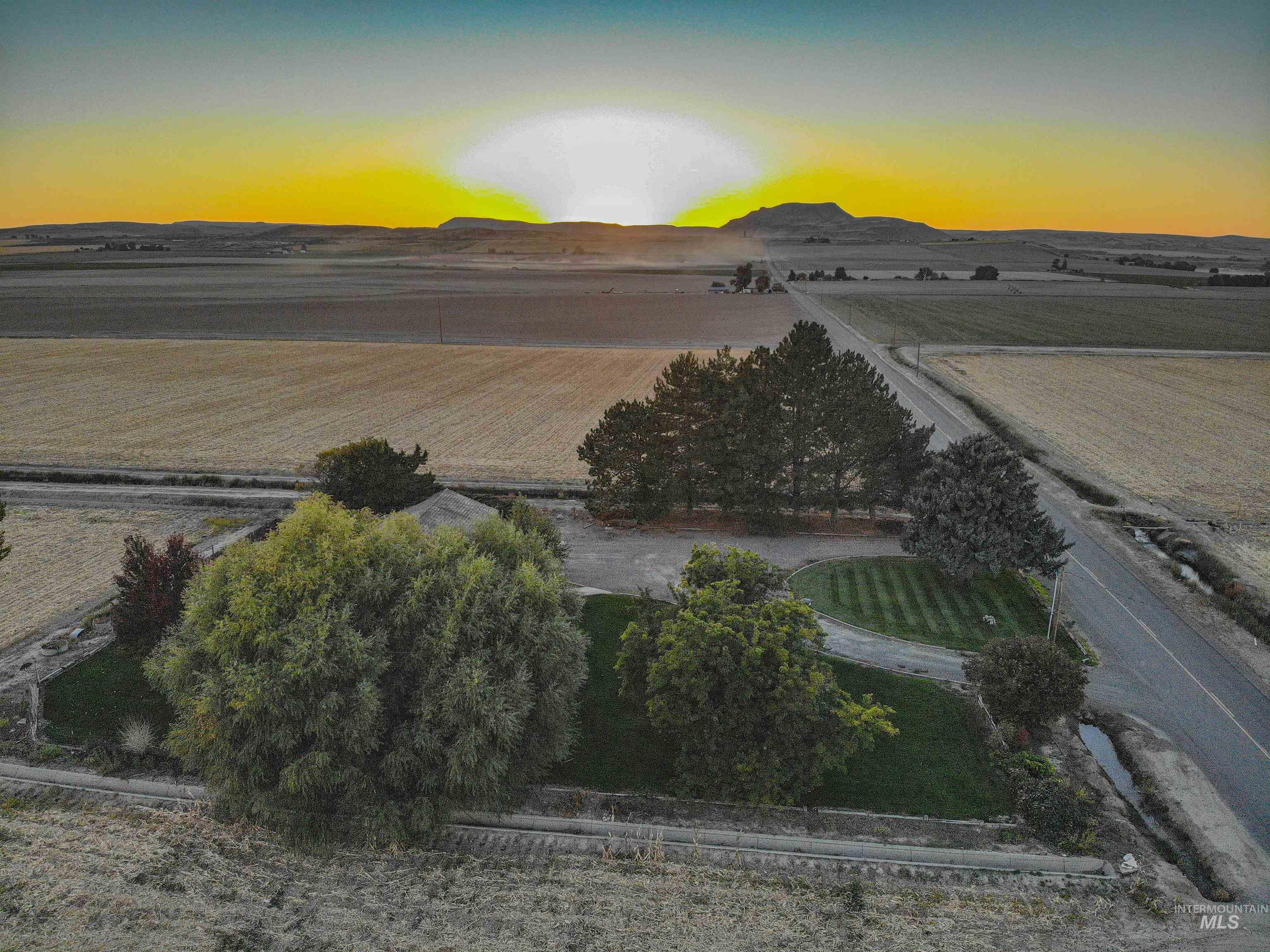 887 Overstreet Road Nyssa, OR 97913 - Photo 48 of 50 Aerial view at dusk of a view of rural / pastoral area and agricultural area