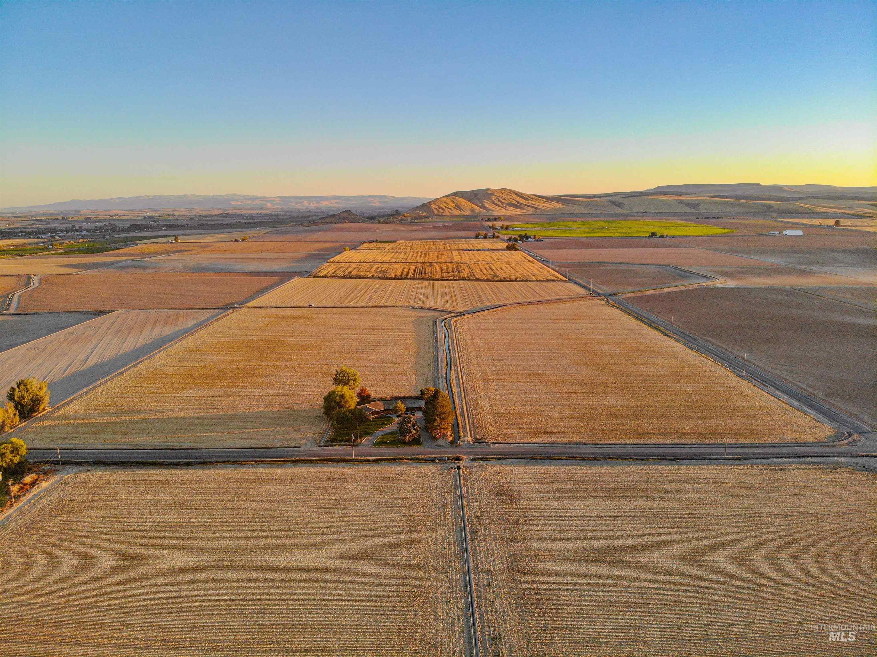 887 Overstreet Road Nyssa, OR 97913 - Photo 50 of 50 Aerial view of sparsely populated area with extensive farmland