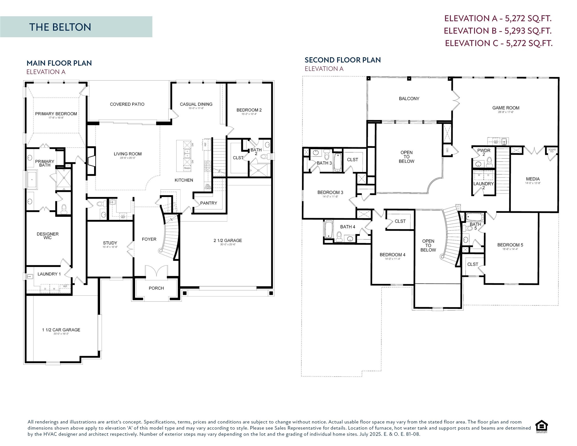 7703 Sparkle Dunn Court Fulshear, TX 77441 - Photo 26 of 26 The Belton Floor Plan