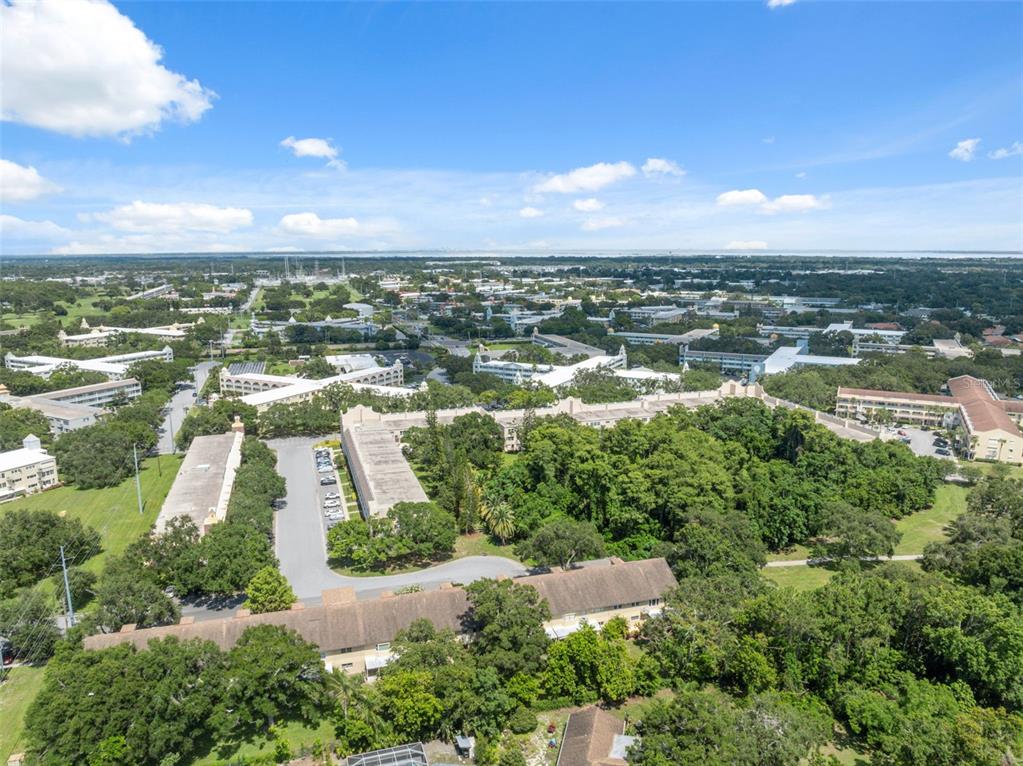 2192 Swedish Drive, Unit 26 Clearwater, FL 33763 - Photo 43 of 49 an aerial view of residential houses with outdoor space and river